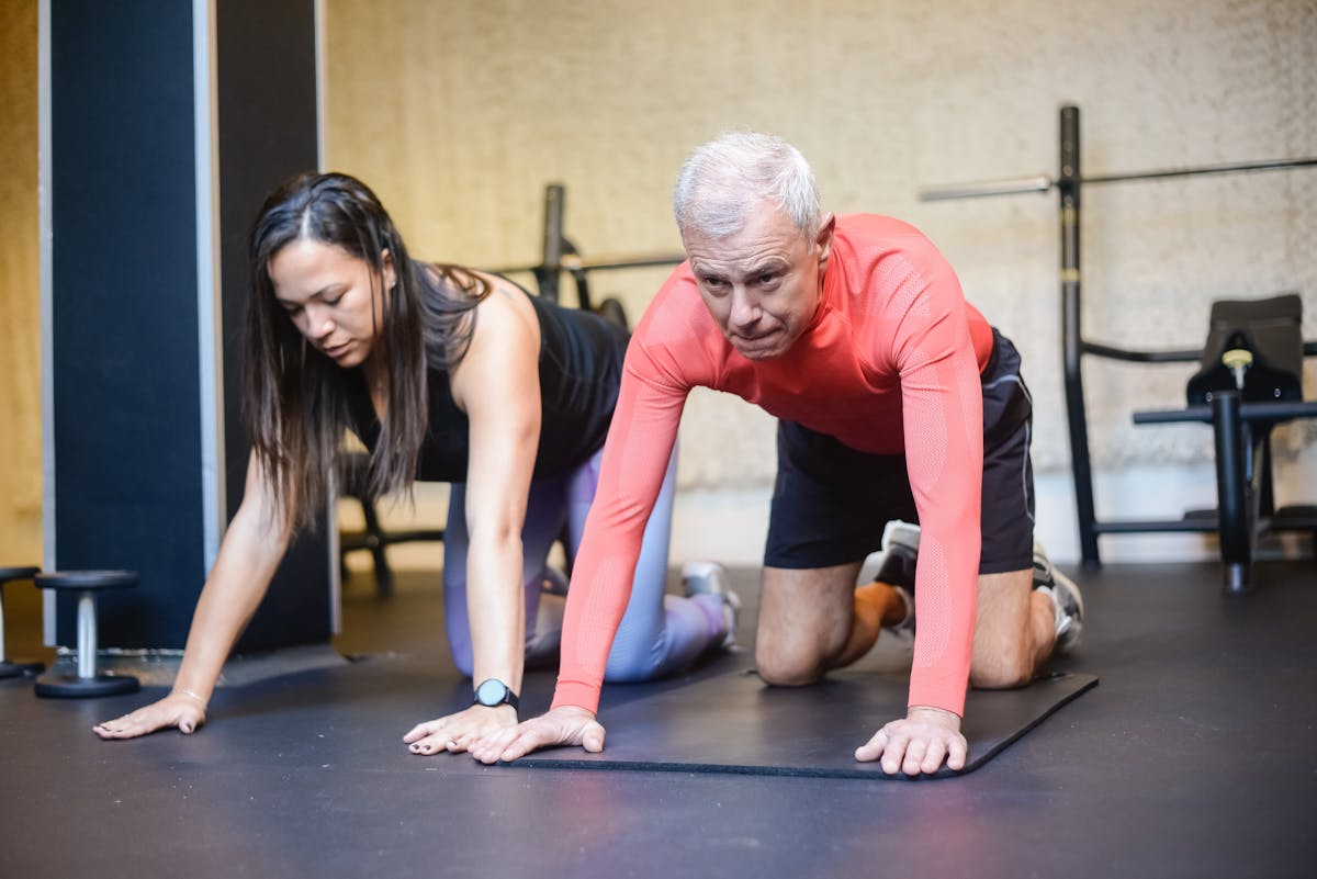 One-on-one personal training session